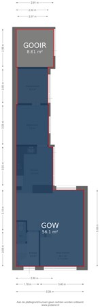 Floorplan - De Genestetstraat 7, 2041 PL Zandvoort